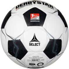 Rückansicht von Derbystar 2. Bundesliga Brillant Replica v24 Fußball weiss-schwarz