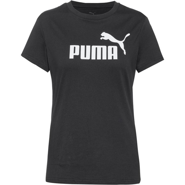 PUMA PUMA Essential Logo T-Shirt Damen - black - 0 | SportScheck