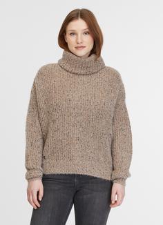 Rückansicht von Ragwear NOPHIE Rollkragenpullover Damen bone