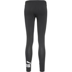 Rückansicht von PUMA Essential Logo Leggings Damen black