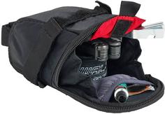 Rückansicht von VAUDE Race Lite L Fahrradtasche black