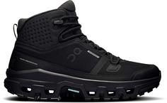 On Cloudrock Mid WP Wanderschuhe Damen black black