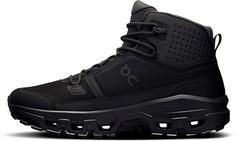 Rückansicht von On Cloudrock Mid WP Wanderschuhe Herren black black