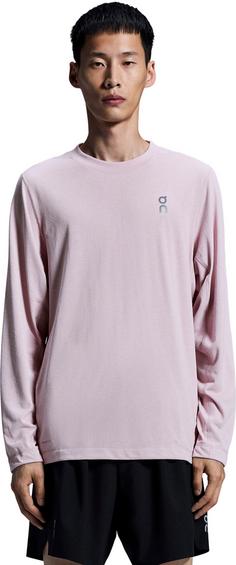 Rückansicht von On Train Langarmshirt Herren mauve