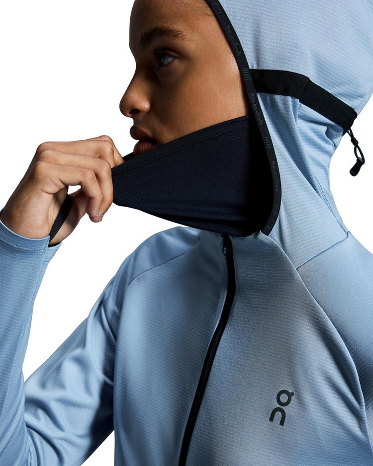 On On Climate Zip Laufjacke Damen - chambray - 6 | SportScheck