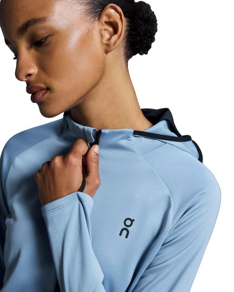 On On Climate Zip Laufjacke Damen - chambray - 7 | SportScheck