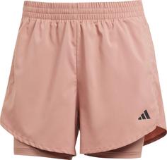 adidas W MIN 2IN1 Funktionsshorts Damen warm clay-black