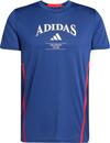 adidas D4T HERITAGE Funktionsshirt Herren - dark blue-chalk white