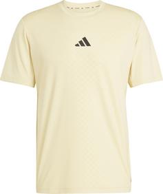 adidas POWER 3S Funktionsshirt Herren powder yellow
