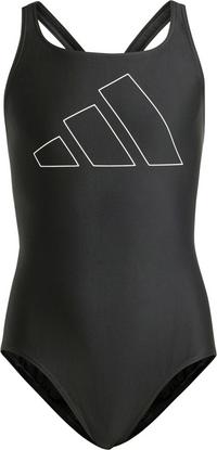 adidas BIG BARS Badeanzug M&auml;dchen - black-white