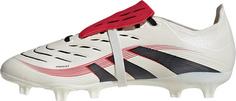 Rückansicht von adidas PREDATOR LEAGUE FT FG-MG Fußballschuhe Herren off white-core black-pure ruby