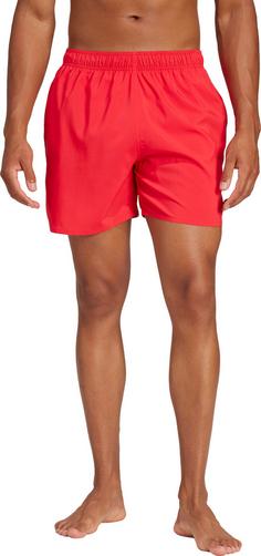 Rückansicht von adidas Solid Badeshorts Herren pure ruby-black