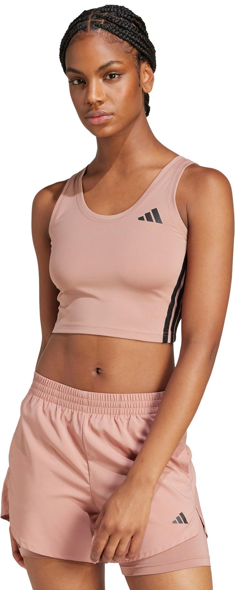 adidas adidas TE 3S CROP Tanktop Damen - warm clay-black - 0 | SportScheck
