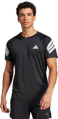 Rückansicht von adidas GYM+ 3S Funktionsshirt Herren black-white