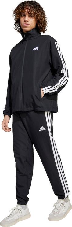 Rückansicht von adidas M 3S WV TT Trainingsanzug Herren black