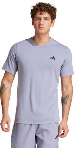 Rückansicht von adidas TR-ES FR Funktionsshirt Herren silver violet-black