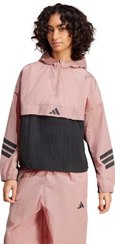 Rückansicht von adidas Future Icons Windbreaker Damen warm clay