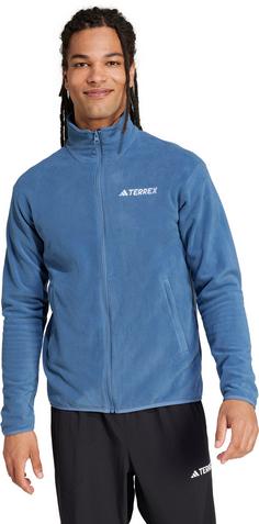 Rückansicht von adidas MULTI ESSENTIALS Fleecejacke Herren wonder steel