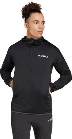 Rückansicht von adidas XPERIOR LIGHT Fleecejacke Herren black