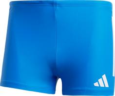 adidas 3S BLD BOXER Kastenbadehose Herren bright royal-white