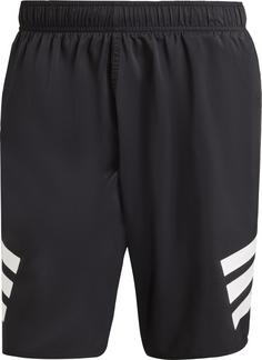 adidas Icon 3S Badeshorts Herren black-white