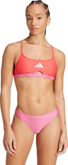 Rückansicht von adidas Bikini Set Damen pulse magenta-semi lucid red