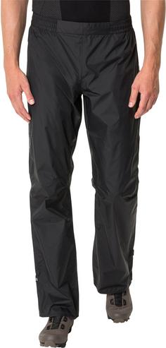 Rückansicht von VAUDE Drop II Regenhose Herren black-black