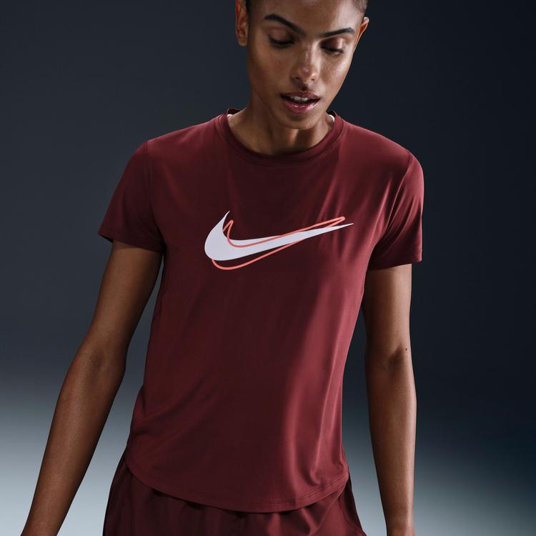 Nike Nike One Swoosh Funktionsshirt Damen - dark team red - 2 | SportScheck