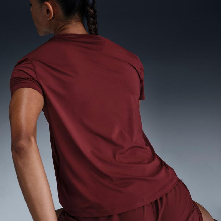 Nike Nike One Swoosh Funktionsshirt Damen - dark team red - 3 | SportScheck