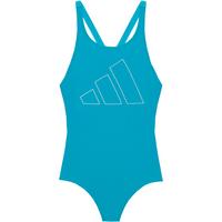 adidas BIG BARS Badeanzug M&auml;dchen - lucid cyan-white