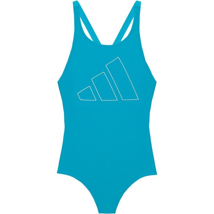 adidas adidas BIG BARS Badeanzug M&auml;dchen - lucid cyan-white - 0 | SportScheck