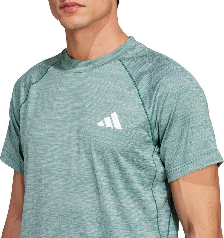 adidas adidas GYM+ Funktionsshirt Herren - colleg. green mel. - 3 | SportScheck