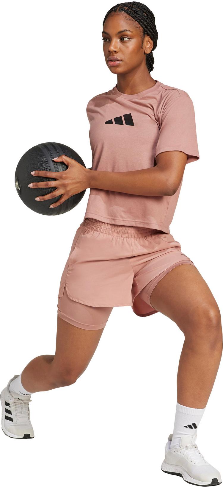 adidas adidas W MIN 2IN1 Funktionsshorts Damen - warm clay-black - 2 | SportScheck