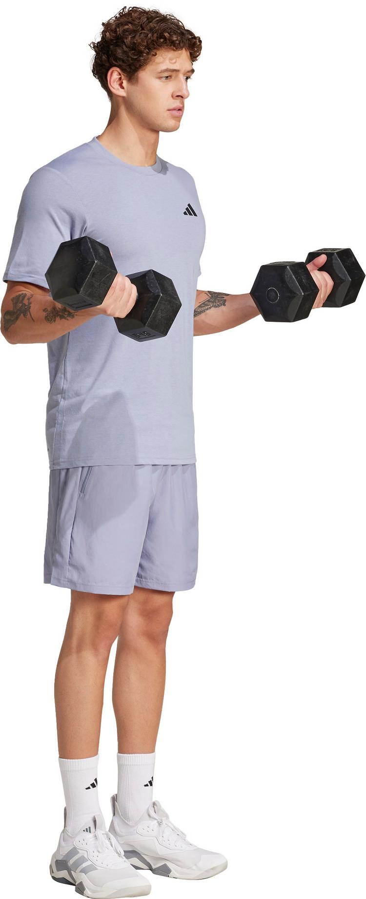 adidas adidas TR-ES FR Funktionsshirt Herren - silver violet-black - 1 | SportScheck