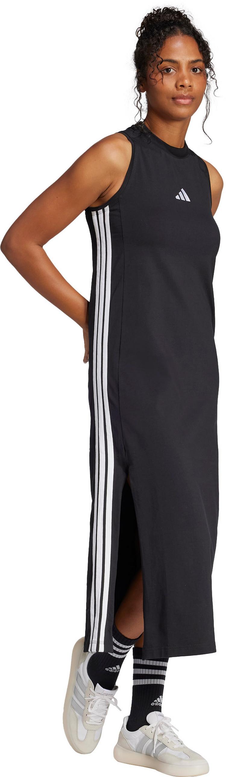 adidas adidas 3S Maxikleid Damen - black-white - 2 | SportScheck