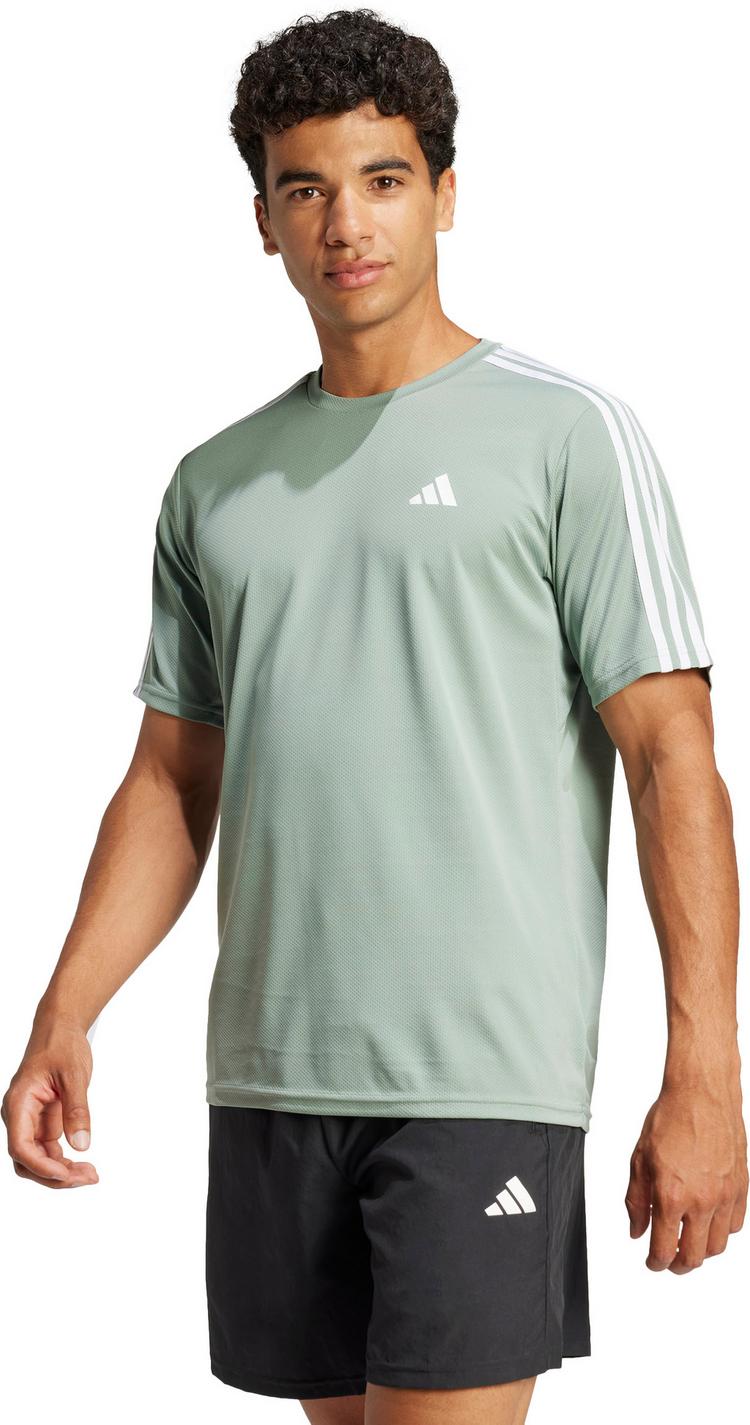 adidas adidas TR-ES BASE 3S Funktionsshirt Herren - silver green-white - 0 | SportScheck