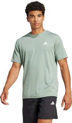 Rückansicht von adidas TR-ES BASE Funktionsshirt Herren silver green-white