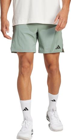 Rückansicht von adidas D4T Funktionsshorts Herren silver green