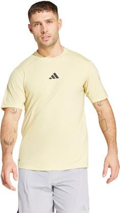 Rückansicht von adidas POWER 3S Funktionsshirt Herren powder yellow