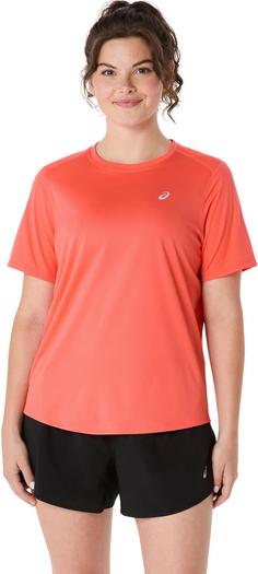 Rückansicht von ASICS CORE Funktionsshirt Damen coral reef