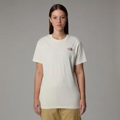 Rückansicht von The North Face Redbox Relaxed T-Shirt Damen white dune-latte