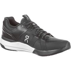 Rückansicht von On THE ROGER Clubhouse Pro Tennisschuhe Herren black-white