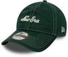 New Era Contrast Stitch 9twenty Cap - dk.green-white