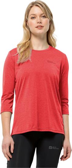 Rückansicht von Jack Wolfskin CROSSTRAIL Funktionsshirt Damen vibrant red