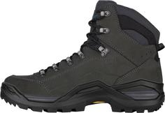 Rückansicht von Lowa GTX RENEGADE EVO MID Wanderschuhe Herren anthrazit-stahlblau