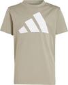 adidas BIG LOGO T-Shirt Jungen - putty beige-white