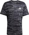 adidas CAMO AOP Funktionsshirt Herren - black-grey five