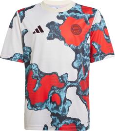 adidas FC Bayern München Fanshirt Kinder red-team power red 2-light aqua-linen