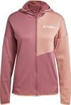adidas TERREX XPERIOR LIGHT Fleecejacke Damen - quiet crimson-warm clay