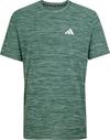 adidas TR-ES STRETCH Funktionsshirt Herren - silver green-collegiate green-white